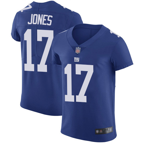 Personalized Giants #17 Daniel Jones Royal Blue Team Color Men’s Stitched Football Untouchable Elite Jersey