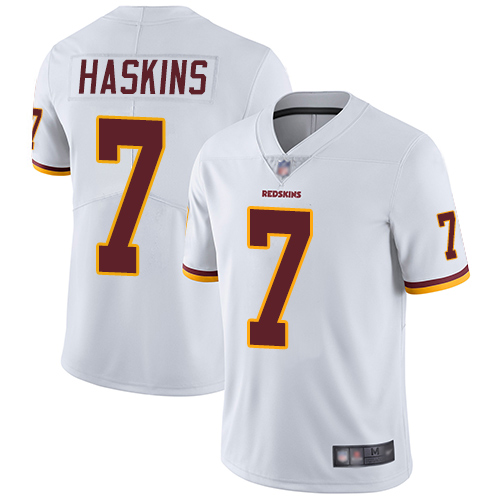 Personalized Redskins #7 Dwayne Haskins White Men’s Stitched Football Untouchable Limited Jersey
