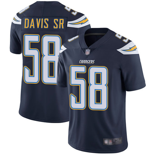 Personalized Chargers #58 Thomas Davis Sr Navy Blue Team Color Men’s Stitched Football Untouchable Limited Jersey