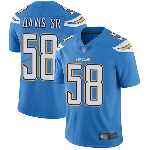 Personalized Chargers #58 Thomas Davis Sr Electric Blue Alternate Men’s Stitched Football Untouchable Limited Jersey