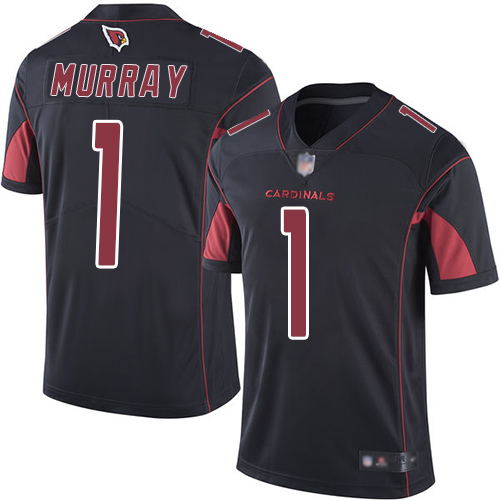 Personalized Cardinals #1 Kyler Murray Black Men’s Stitched Football Limited Rush Jersey