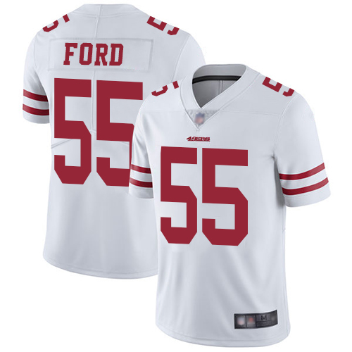 Personalized 49ers #55 Dee Ford White Men’s Stitched Football Untouchable Limited Jersey