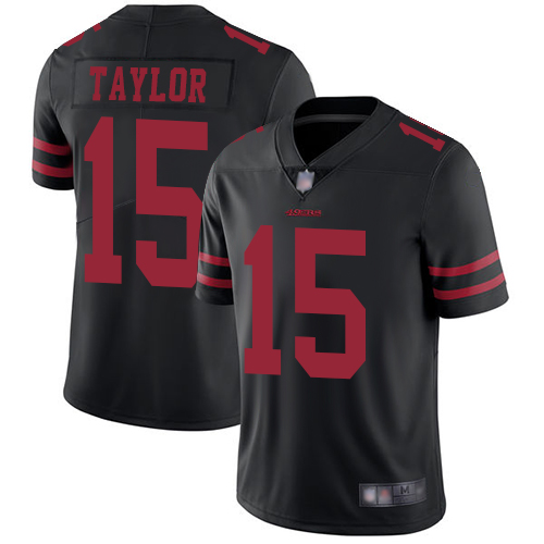 Personalized 49ers #15 Trent Taylor Black Alternate Men’s Stitched Football Untouchable Limited Jersey