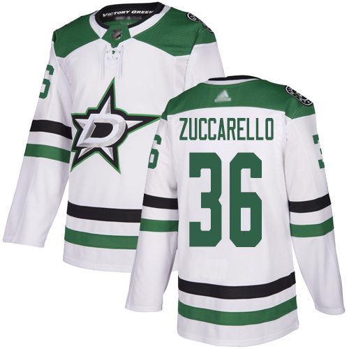 Personalized Stars #36 Mats Zuccarello White Road Authentic Youth Stitched Hockey Jersey