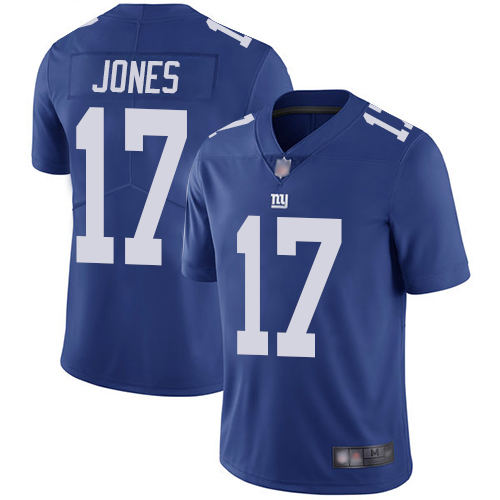 Personalized Giants #17 Daniel Jones Royal Blue Team Color Youth Stitched Football Untouchable Limited Jersey