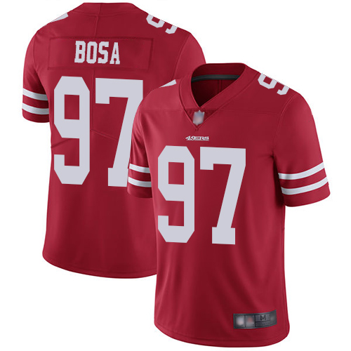 Personalized 49ers #97 Nick Bosa Red Team Color Youth Stitched Football Untouchable Limited Jersey