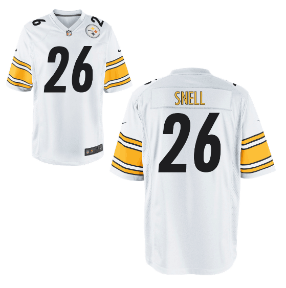 Personalized Men’s Pittsburgh Steelers #26 Benny Snell Jr White Limited Jersey