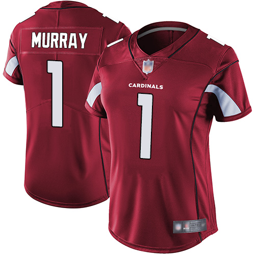 Personalized Cardinals #1 Kyler Murray Red Team Color Women’s Stitched Football Untouchable Limited Jersey