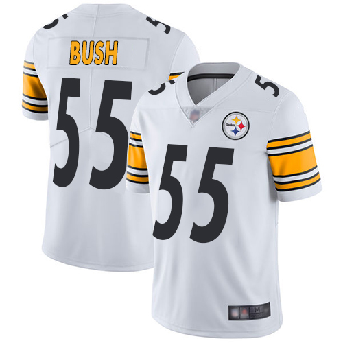 Personalized Steelers #55 Devin Bush White Youth Stitched Football Untouchable Limited Jersey