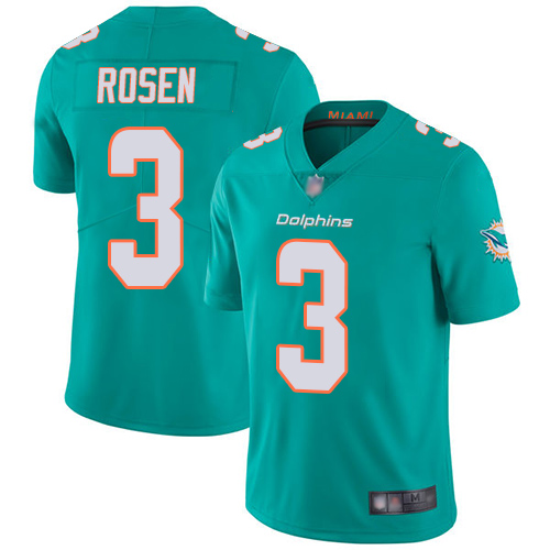 Personalized Dolphins #3 Josh Rosen Aqua Green Team Color Youth Stitched Football Untouchable Limited Jersey