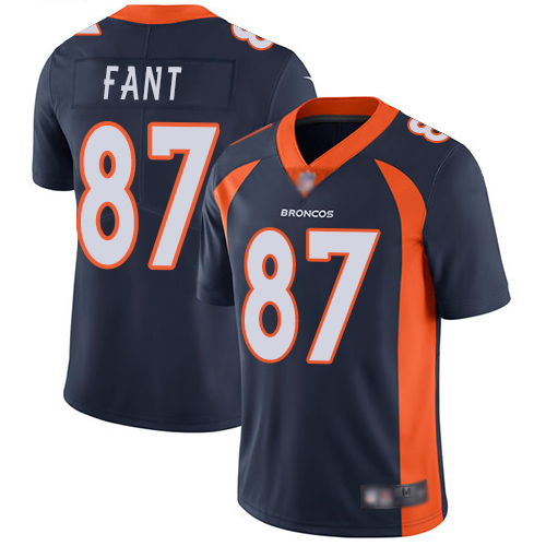 Personalized Broncos #87 Noah Fant Blue Alternate Youth Stitched Football Untouchable Limited Jersey