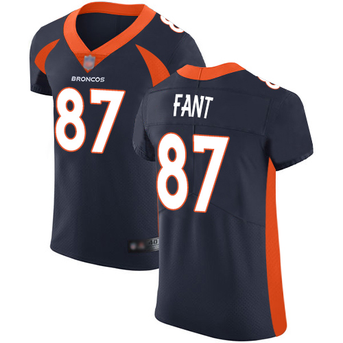 Personalized Broncos #87 Noah Fant Navy Blue Alternate Men’s Stitched Football Untouchable Elite Jersey