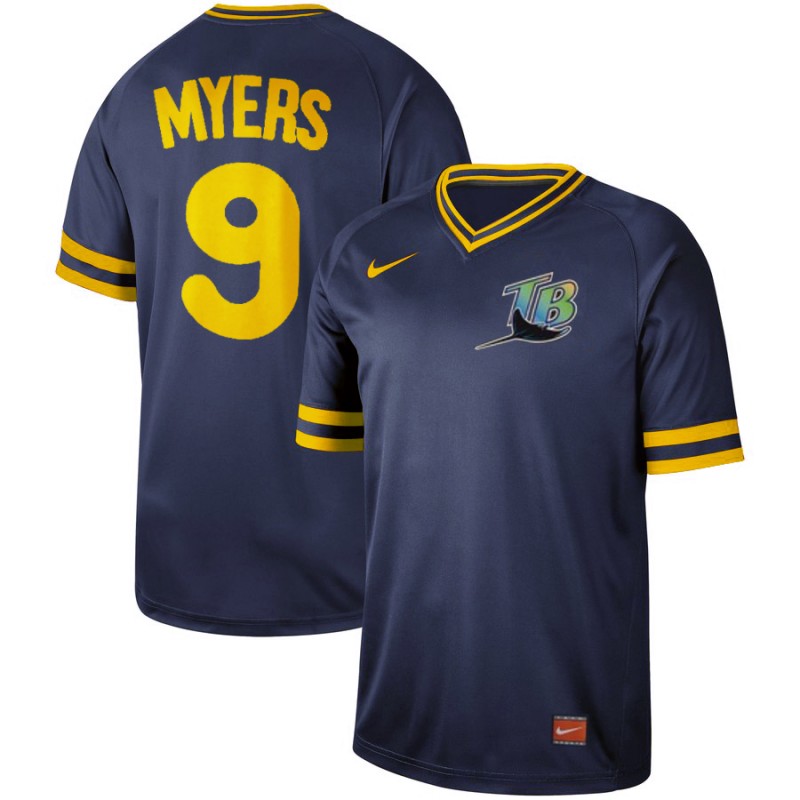 Personalized Rays 9 Wil Myers Navy Throwback Jersey