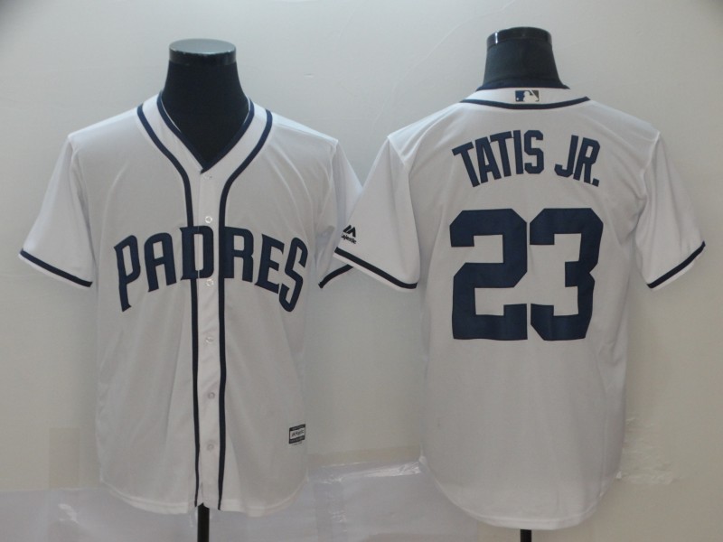 Personalized Padres 23 Fernando Tatis Jr. White Cool Base Jersey