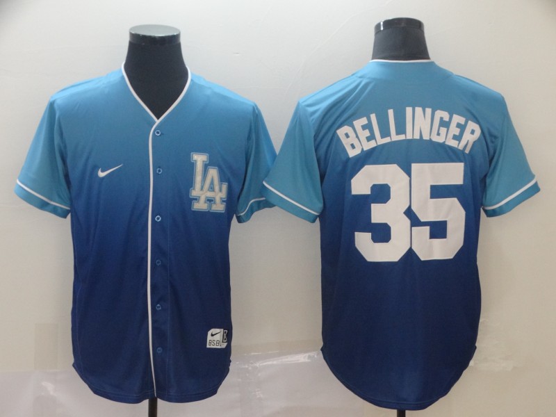 Personalized Dodgers 35 Cody Bellinger Blue Drift Fashion Jersey