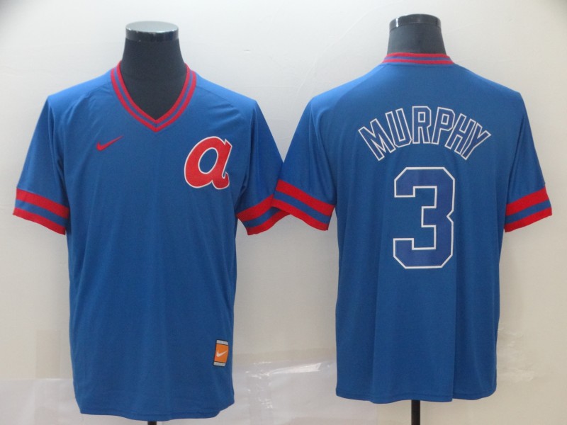 Personalized Braves 3 Dale Murphy Royal Throwback Jersey