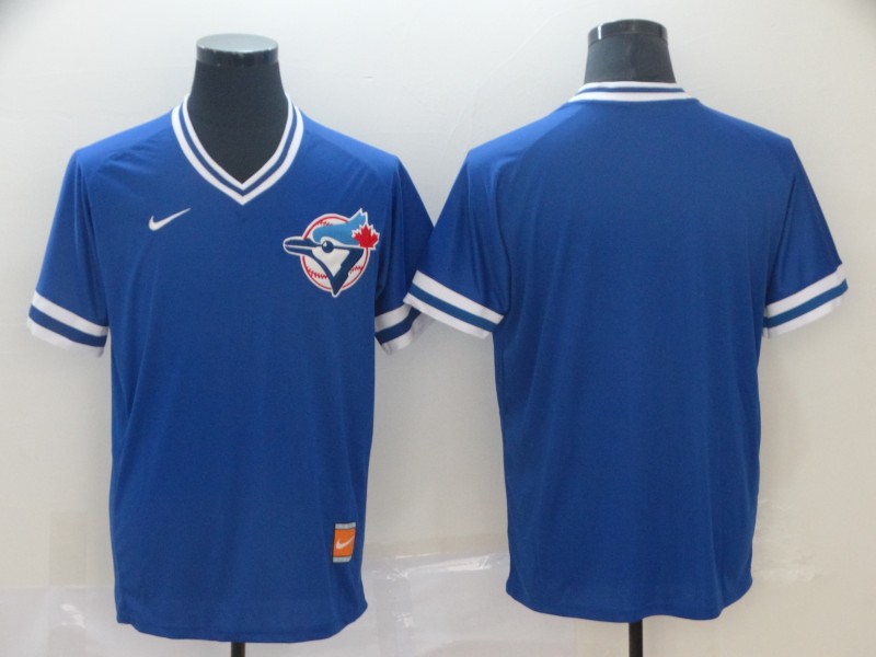 Personalized Blue Jays Blank Royal Throwback Jersey
