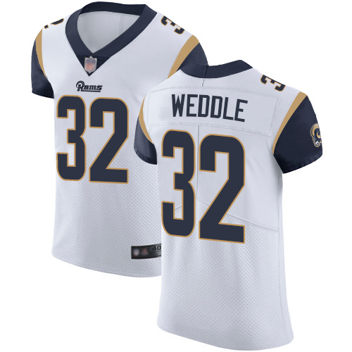 Personalized Rams #32 Eric Weddle White Men’s Stitched Football Untouchable Elite Jersey