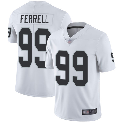 Personalized Raiders #99 Clelin Ferrell White Men’s Stitched Football Untouchable Limited Jersey