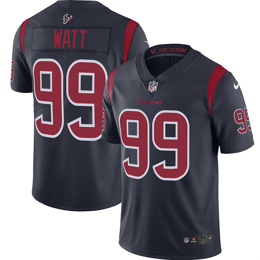 Personalized Texans 99 J.J. Watt Navy New 2019 Color Rush Limited Jersey