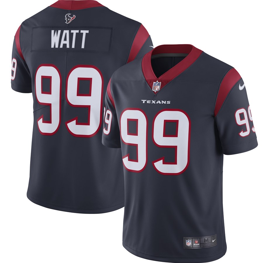 Personalized Texans 99 J.J. Watt Navy New 2019 Untouchable Limited Jersey