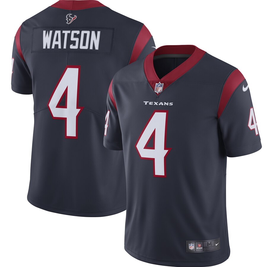 Personalized Texans 4 Deshaun Watson Navy Youth New 2019 Untouchable Limited Jersey
