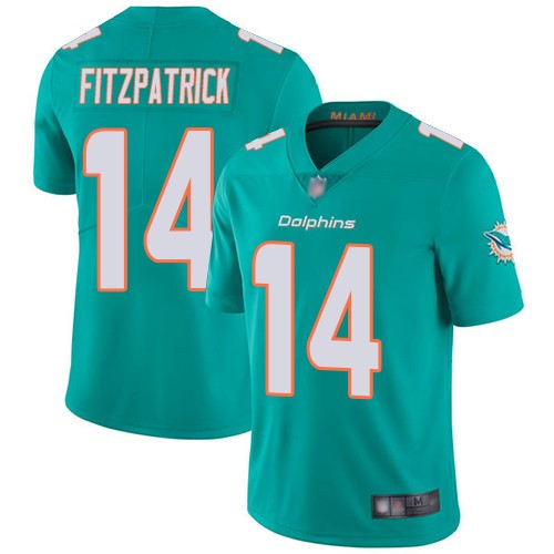 Personalized Dolphins 14 Ryan Fitzpatrick Aqua Untouchable Limited Jersey