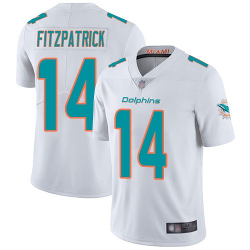 Personalized Dolphins 14 Ryan Fitzpatrick White Untouchable Limited Jersey