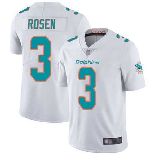 Personalized Dolphins #3 Josh Rosen White Men’s Stitched Football Untouchable Limited Jersey