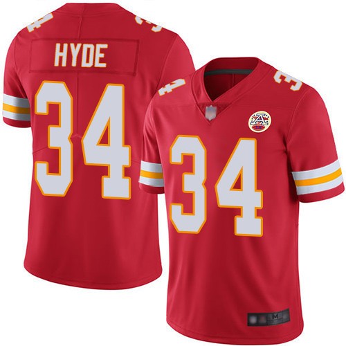 Personalized Chiefs 34 Carlos Hyde Red Untouchable Limited Jersey