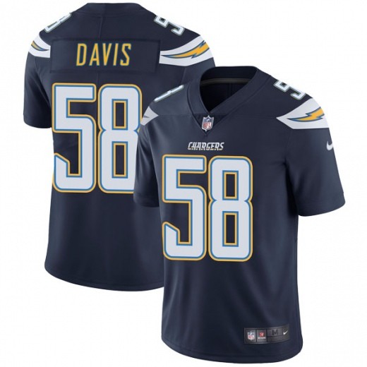 Personalized Chargers 58 Thomas Davis Navy Untouchable Limited Jesrey