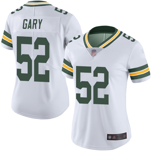 Personalized Packers #52 Rashan Gary White Women’s Stitched Football Untouchable Limited Jersey
