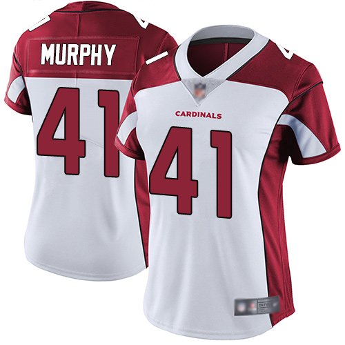 Personalized Cardinals #41 Byron Murphy White Women’s Stitched Football Untouchable Limited Jersey