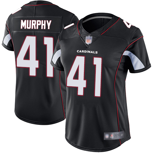 Personalized Cardinals #41 Byron Murphy Black Alternate Women’s Stitched Football Untouchable Limited Jersey