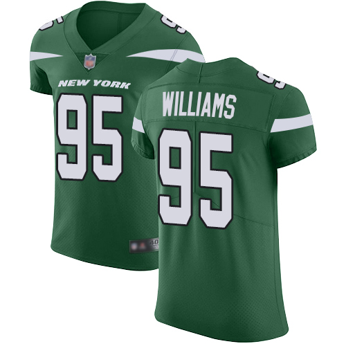 Personalized Jets #95 Quinnen Williams Green Team Color Men’s Stitched Football Untouchable Elite Jersey