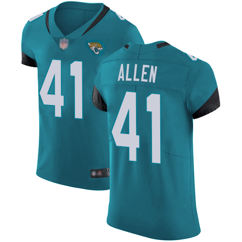 Personalized Jaguars #41 Josh Allen Teal Green Alternate Men’s Stitched Football Untouchable Elite Jersey