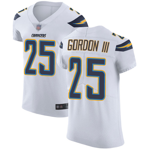 Personalized Chargers #25 Melvin Gordon III White Men’s Stitched Football Untouchable Elite Jersey