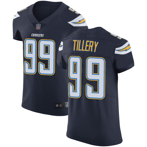 Personalized Chargers #99 Jerry Tillery Navy Blue Team Color Men’s Stitched Football Untouchable Elite Jersey