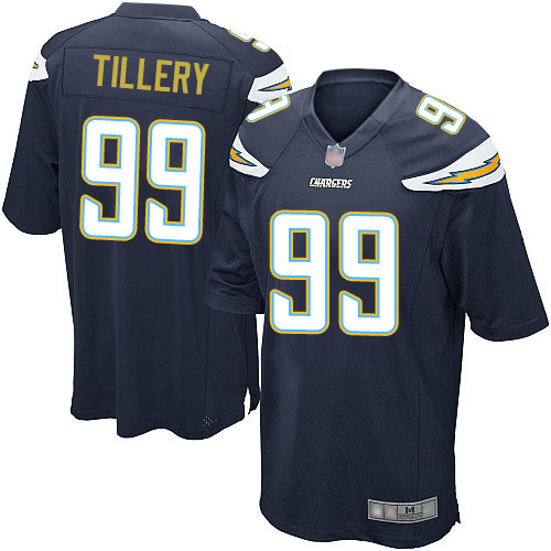 Personalized Chargers #99 Jerry Tillery Navy Blue Team Color Youth Stitched Football Elite Jersey