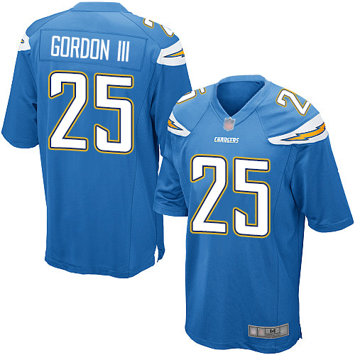 Personalized Chargers #25 Melvin Gordon III Electric Blue Alternate Youth Stitched Football New Elite Jersey