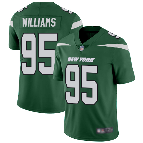 Personalized Jets #95 Quinnen Williams Green Team Color Men’s Stitched Football Untouchable Limited Jersey