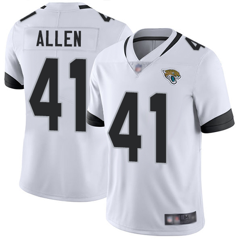 Personalized Jaguars #41 Josh Allen White Men’s Stitched Football Untouchable Limited Jersey