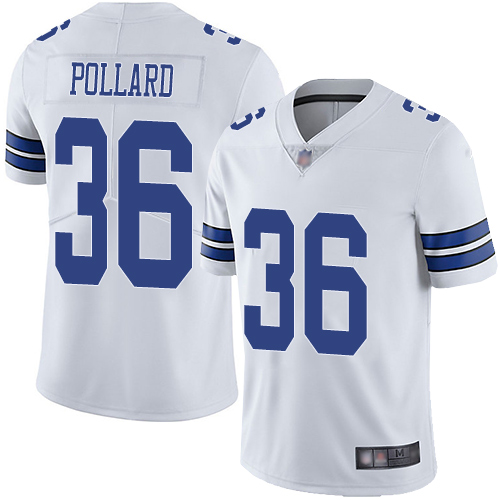 Personalized Cowboys #36 Tony Pollard White Men’s Stitched Football Untouchable Limited Jersey