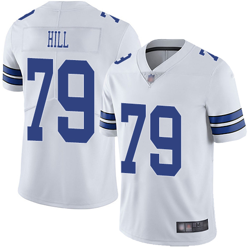 Personalized Cowboys #79 Trysten Hill White Men’s Stitched Football Untouchable Limited Jersey