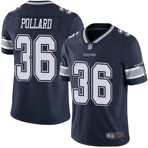 Personalized Cowboys #36 Tony Pollard Navy Blue Team Color Men’s Stitched Football Untouchable Limited Jersey