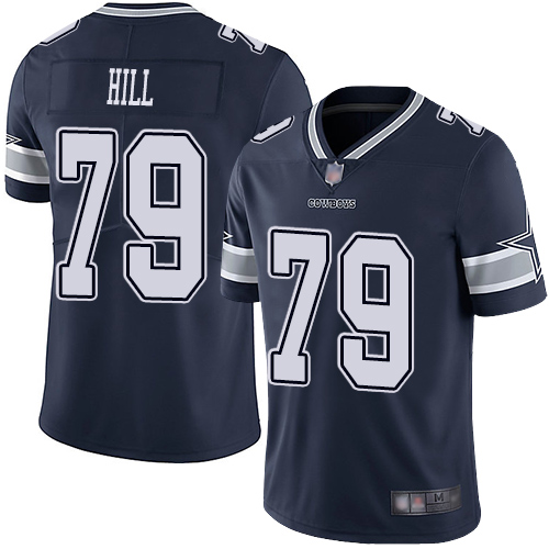 Personalized Cowboys #79 Trysten Hill Navy Blue Team Color Men’s Stitched Football Untouchable Limited Jersey