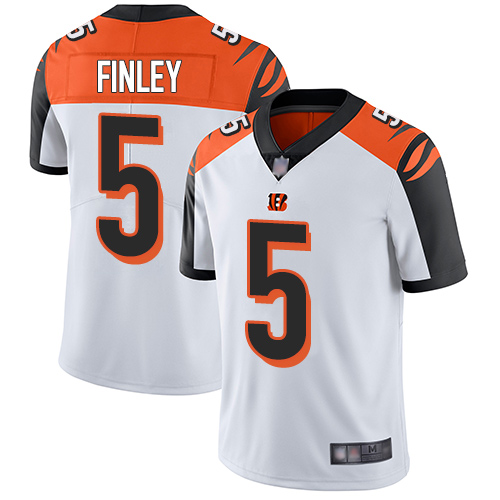 Personalized Bengals #5 Ryan Finley White Men’s Stitched Football Untouchable Limited Jersey