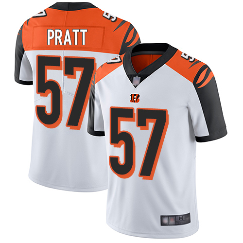 Personalized Bengals #57 Germaine Pratt White Men’s Stitched Football Untouchable Limited Jersey