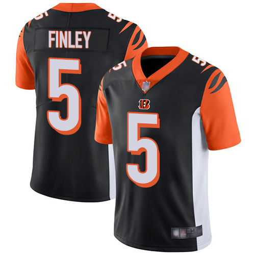 Personalized Bengals #5 Ryan Finley Black Team Color Men’s Stitched Football Untouchable Limited Jersey