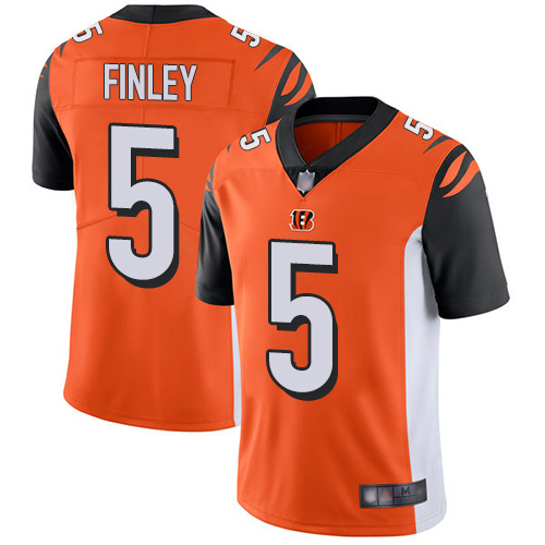 Personalized Bengals #5 Ryan Finley Orange Alternate Men’s Stitched Football Untouchable Limited Jersey